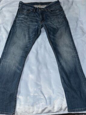 Levi's Men's Straight Leg Faded Indigo Jeans